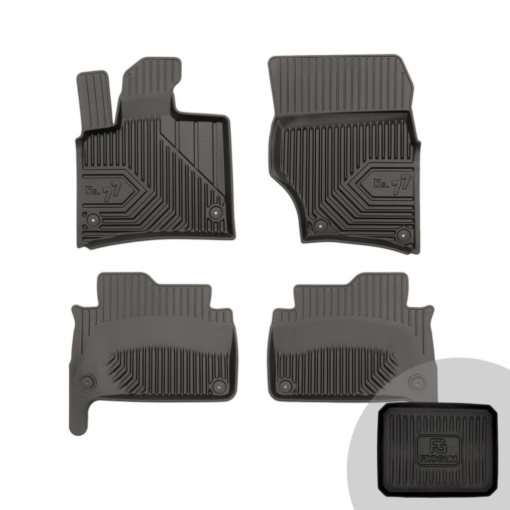 FROGUM No.77 Gummimatten Ganzjahresset von Auto Fußmatten Autofussmatten für Audi Q7 I 2005-2015