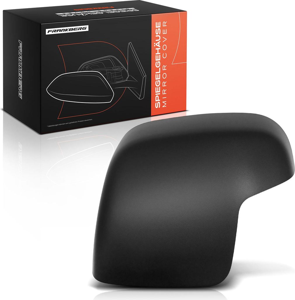 Frankberg 1x Abdeckung Außenspiegel Spiegelkappe Vorne Links für Peugeot Bipper Fiat Qubo Citroën Bj ab 2010