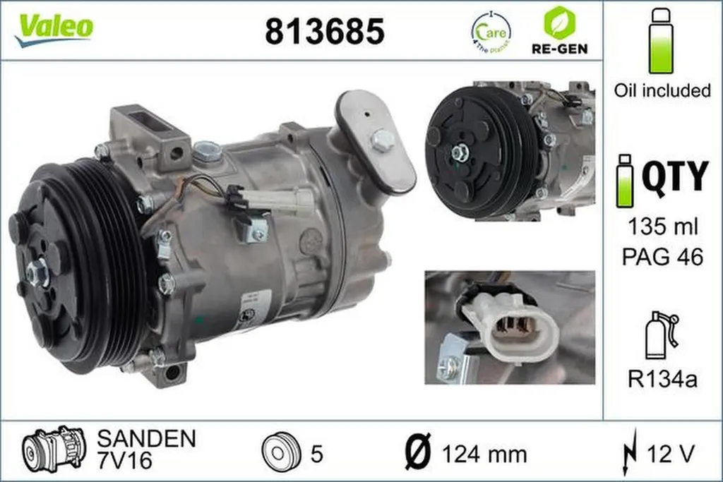 Réparer clim Opel Signum : Compresseur Valeo pour Vectra C bloquée