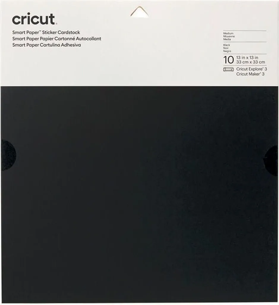 Papier cartonné noir 30,5 cm Cricut Smart Paper : finissez-en avec la colle