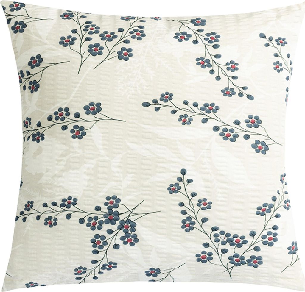 Kreppeinlage - 40x40 cm - Beige,Grau,Rot