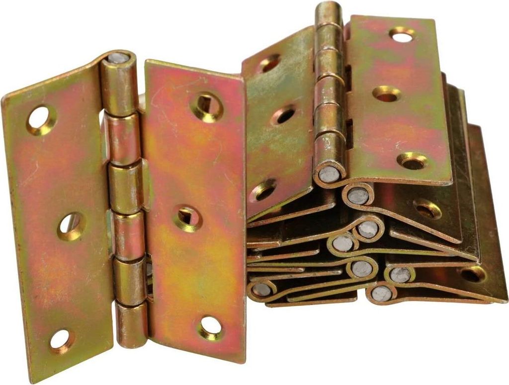 KOTARBAU Möbelscharniere 80 x 60 mm 50 St. Gerollte Scharniere Alle Größen Tischband Türband Möbelband Verzinkt Türscharniere Scharnier Kis...