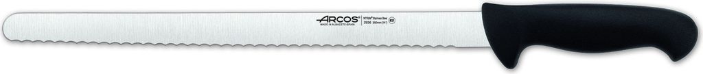 Konditormesser Arcos Farbe - Prof 293625 in Nitrum Edelstahl und mango ergonomisches schwarzes Polypropylen und 35 cm Klinge, Vitrine