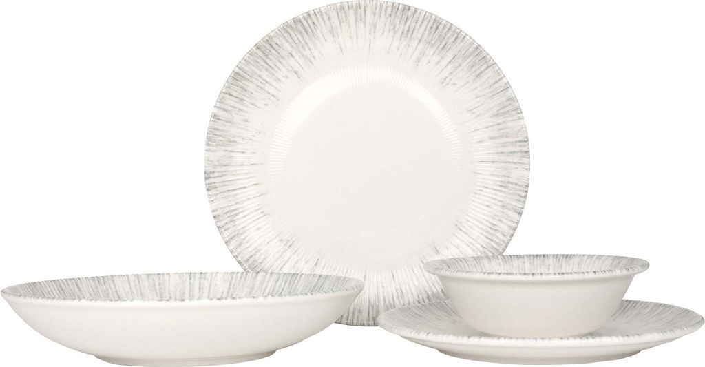 Bonna Geschirrset (Large) - Iris - 24 teilig - 6 Personen - Porzellan