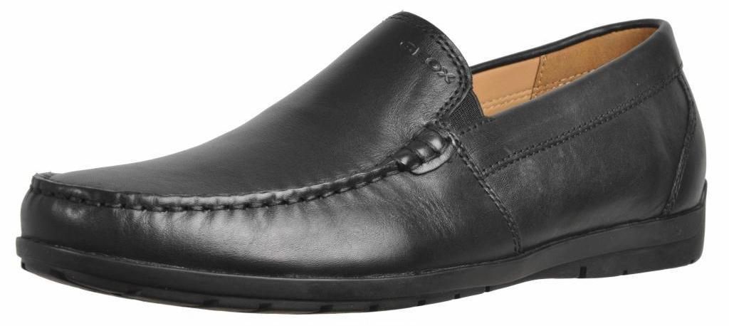 GEOX Slipper SIRON, Glattleder, Schwarz, Herren Produktbild 