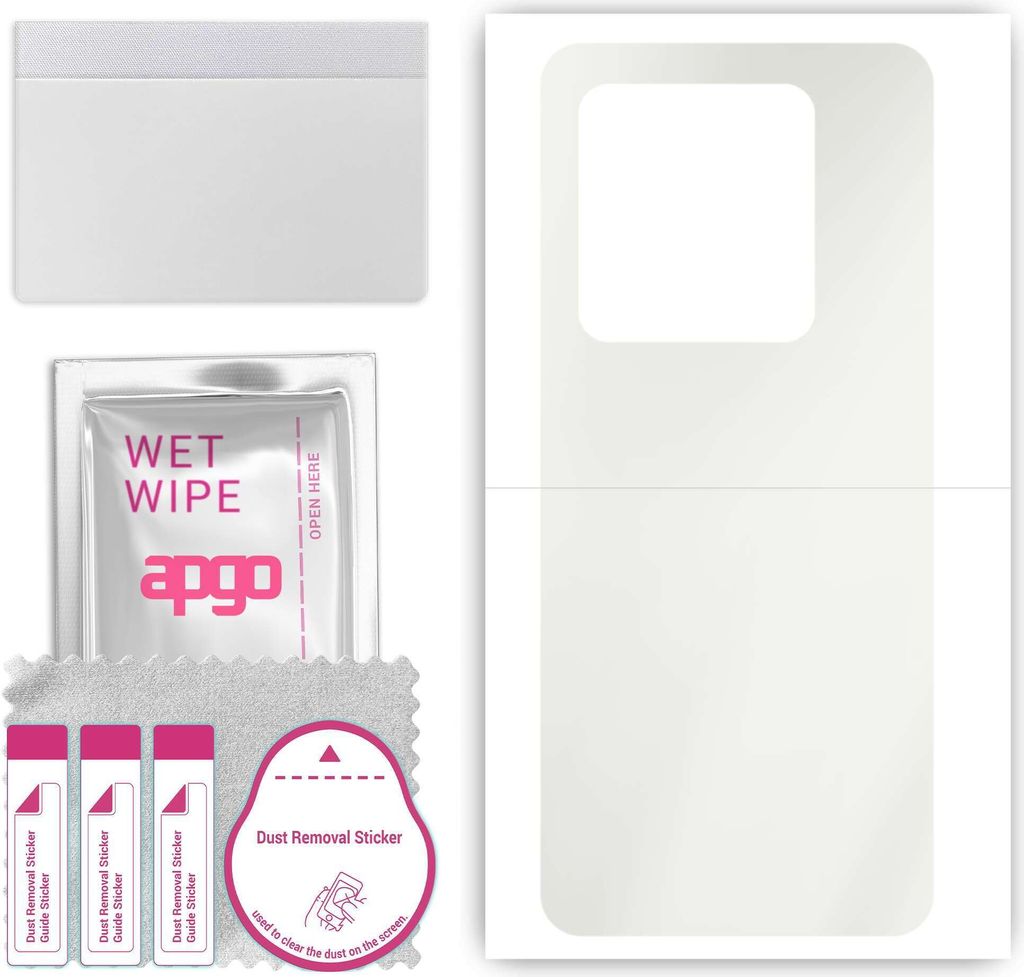 apgo Rückseite Schutzfolie, Matt, kompatibel mit Infinix Note 30 Pro, Hinten Hydrogel-Displayschutzfolie mit Positionierhilfe, kratzfest, einfache...