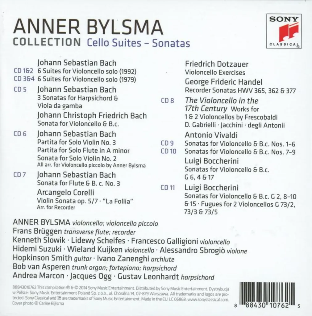 Version authentique Suites Violoncelle Bach par Anner Bylsma - CD de référence