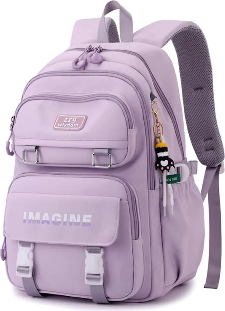 Sac à dos fille imperméable et robuste, idéal collège et lycée 20L