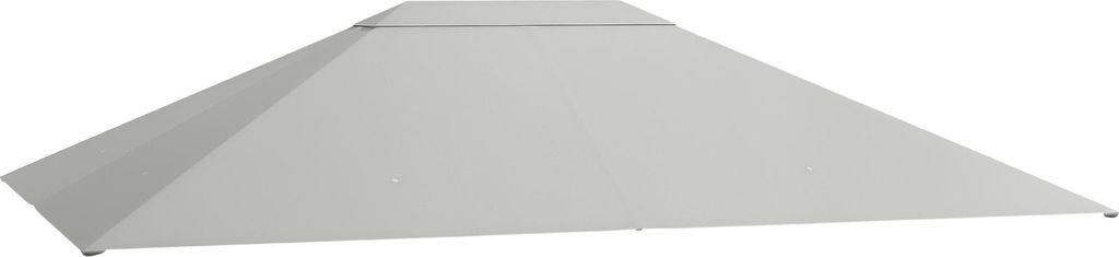 Ersatzdach Pavillon Pavillon-Baldachin, wetterbeständig, 397 x 297 cm, Hellgrau,