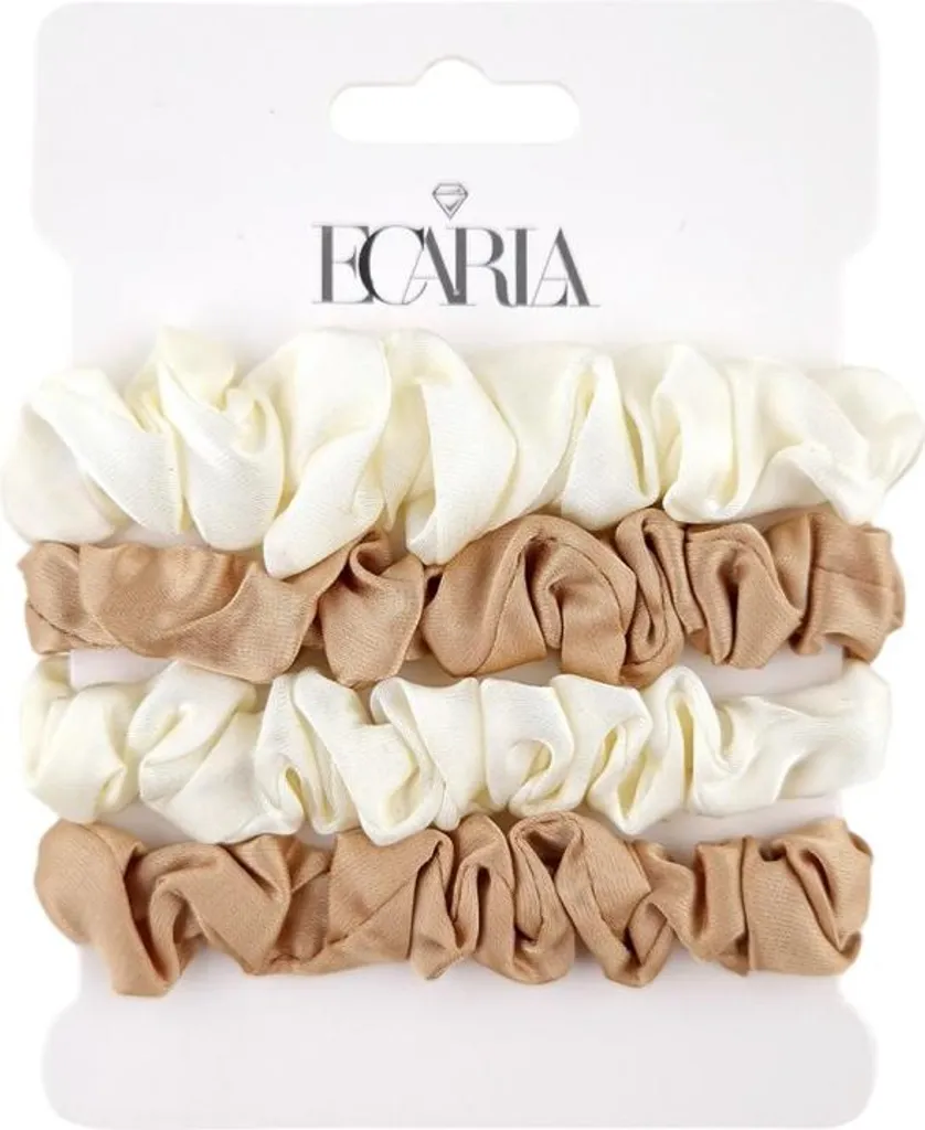 Carla Set Littler Bianco-Beige | Elastici Capelli Professionali Donna