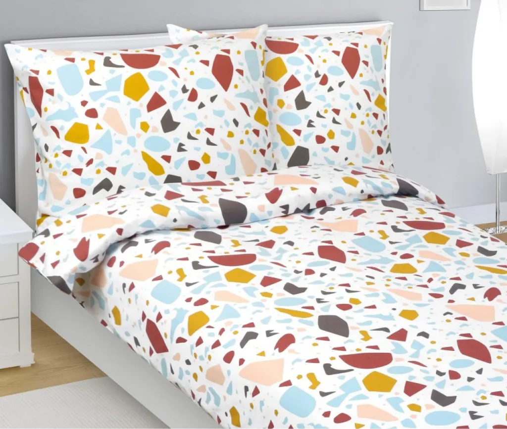 Lenzuola Flanella Bambini e Ragazzi 140x220 - Set Blu e Mattone Caldo