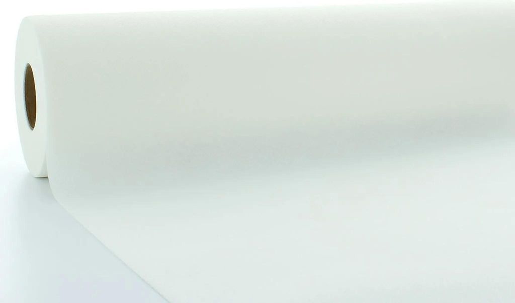 Airlaid Tischdeckenrolle Weiß, 118 cm x 25 m , 1 Stück - Produktbild 