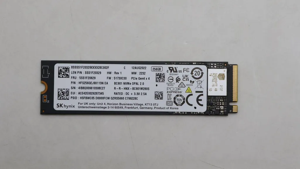Réparer un PC Lent avec le SSD Lenovo 5SS1F20629 ASM Disque Interne