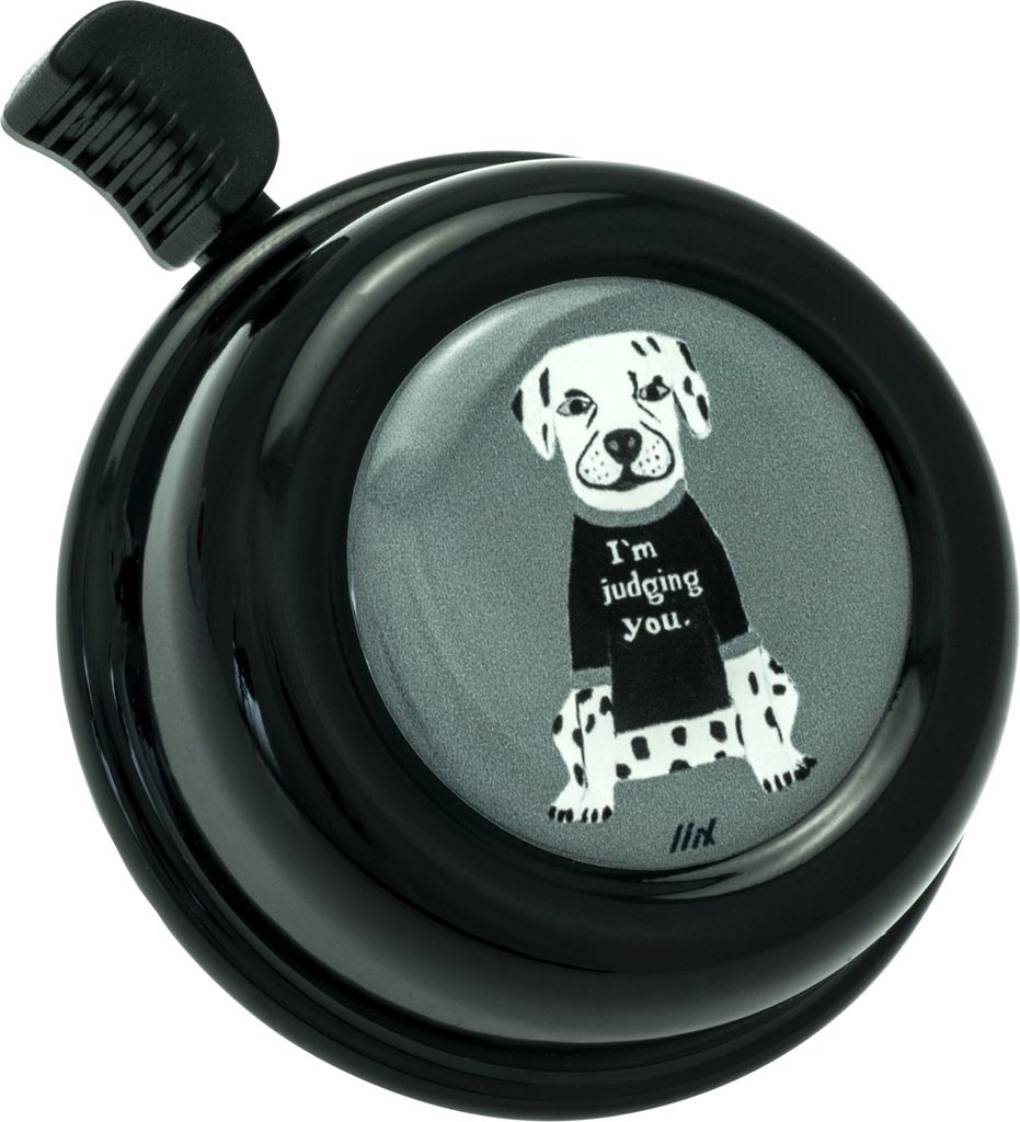 Liix Fahrradklingel Colour Bell , I am Judging You Schwarz