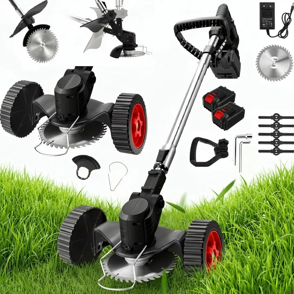 Tondeuse à gazon pour jardin urbain maniable et facile à ranger 32cm