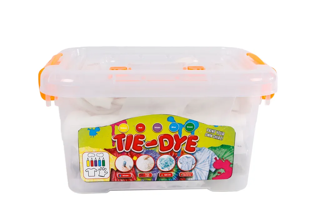 Coffret Loisirs Créatifs Tie Dye Junior avec 10 Accessoires de Teinture