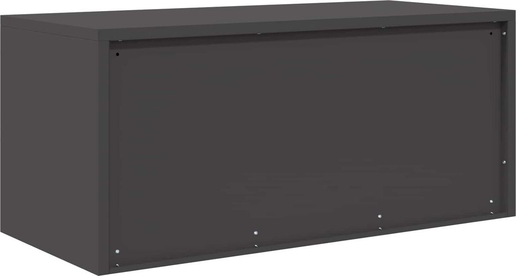 Aufbewahrungsschrank Schwarz 90 x 40 x 40 cm Stahl