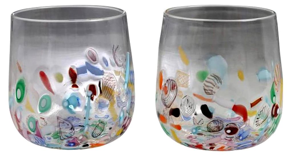 Karaffe Rialto/Acquario Gläser 2er Set - Handgefertigte Kunsthandwerksprodukte