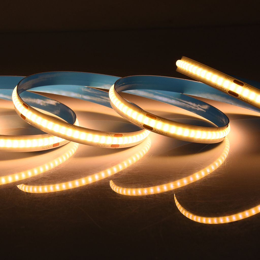 Lichtleiste Streifen Band 1m Set LED Lichtband warmweiß Stripe Flexibel 60 SMDs 