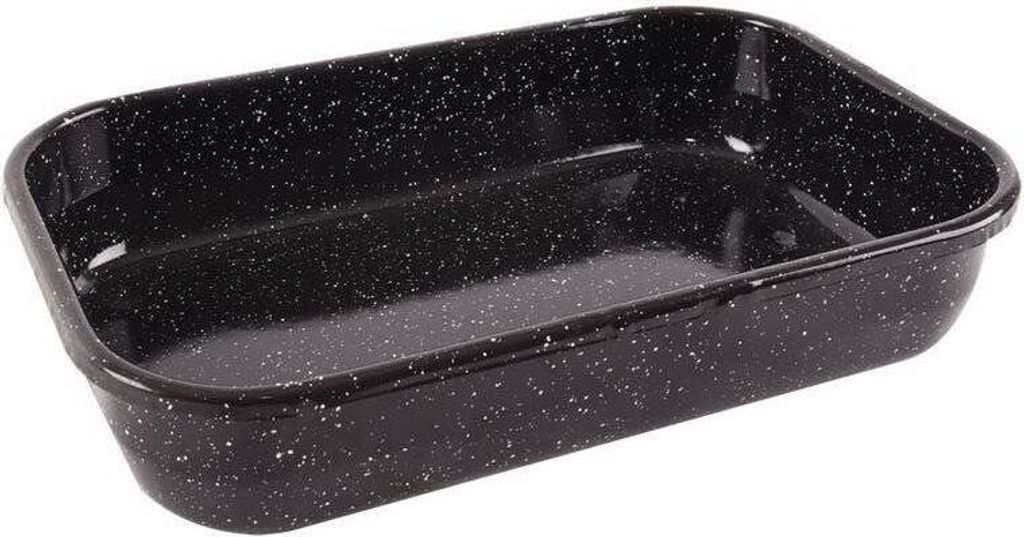 Orion Auflaufform Bräter emaillierte Backform mit hohem Rand 42x27x7