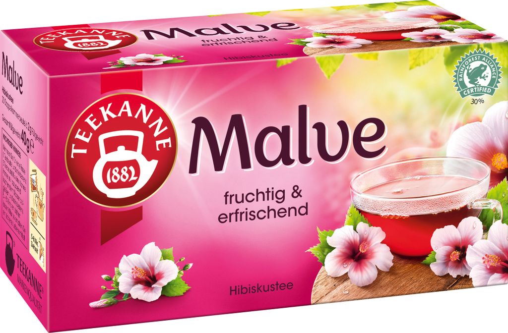 Teekanne Malve 20 Teebeutel (40g Packung) Produktbild 