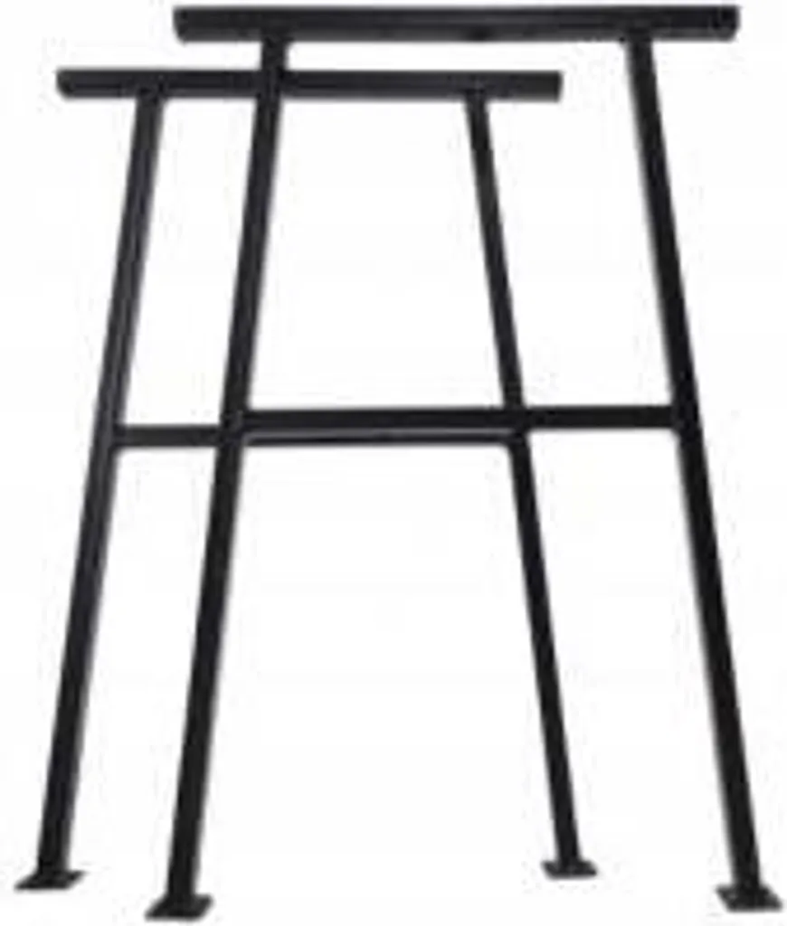 Pieds de table extérieurs en acier noir résistant aux UV