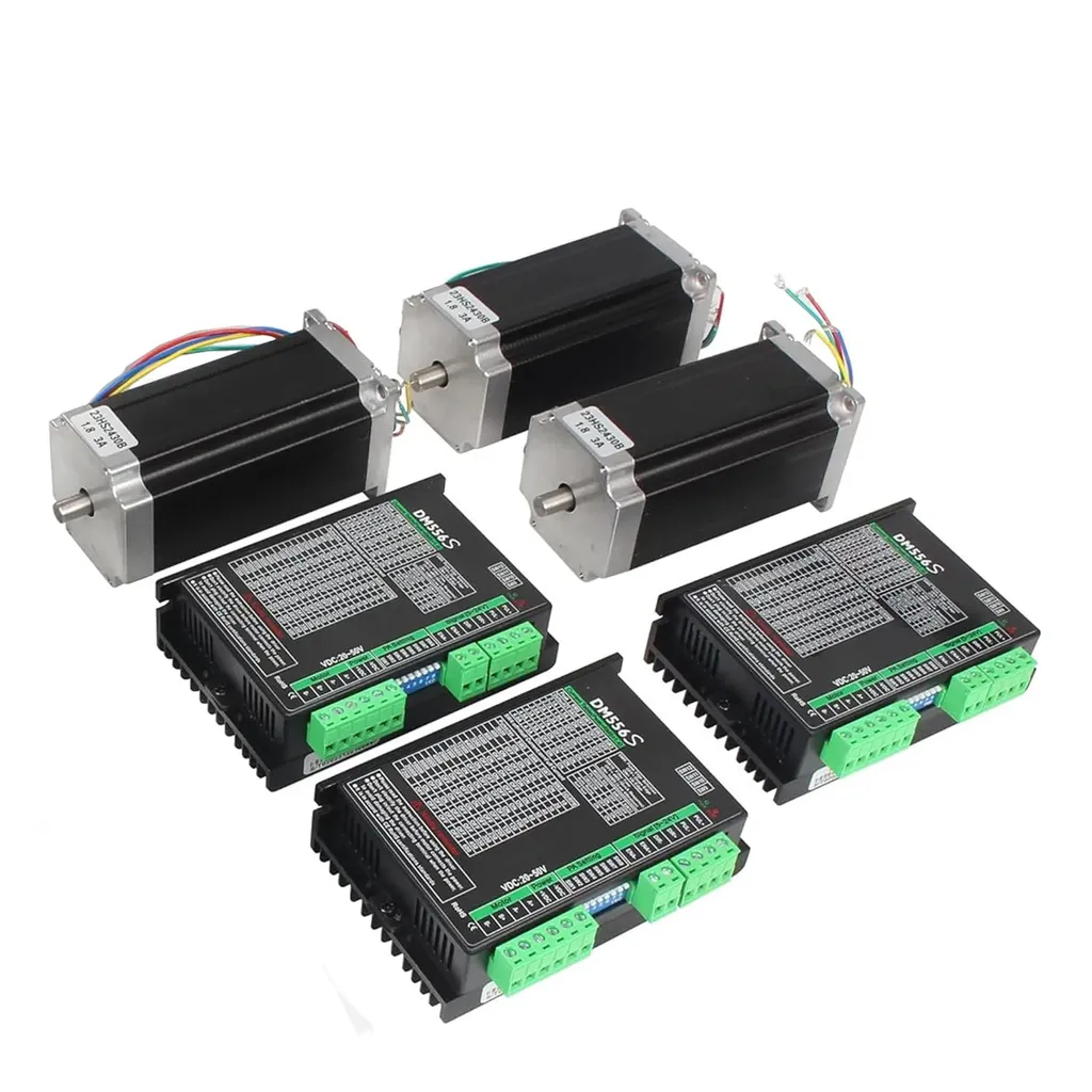 Moteur Pas à Pas Couple Élevé 425 oz-in Kit 3 Axes 3A pour Fraiseuse