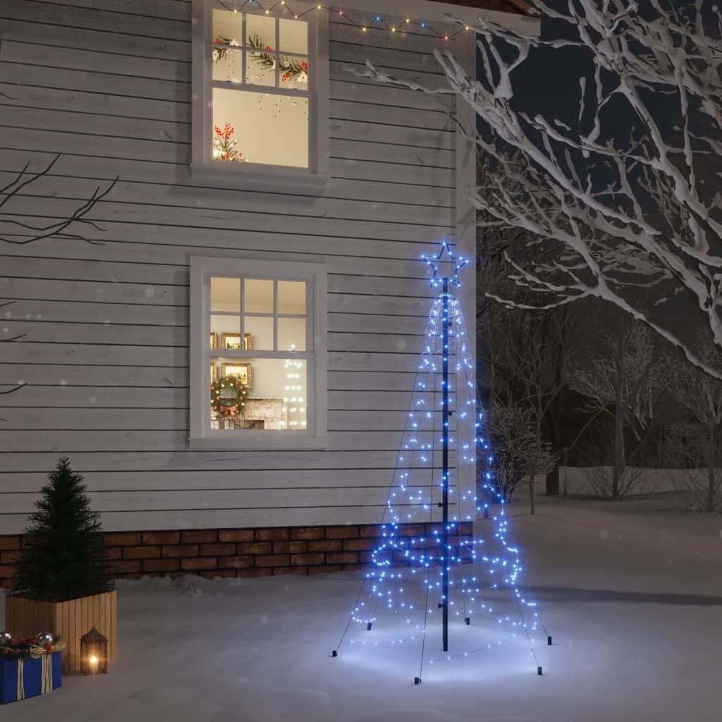 COSTWAY Künstlicher Weihnachtsbaum, Mit Schnee Und 200 LEDs In 8 Modi 150cm 8824275