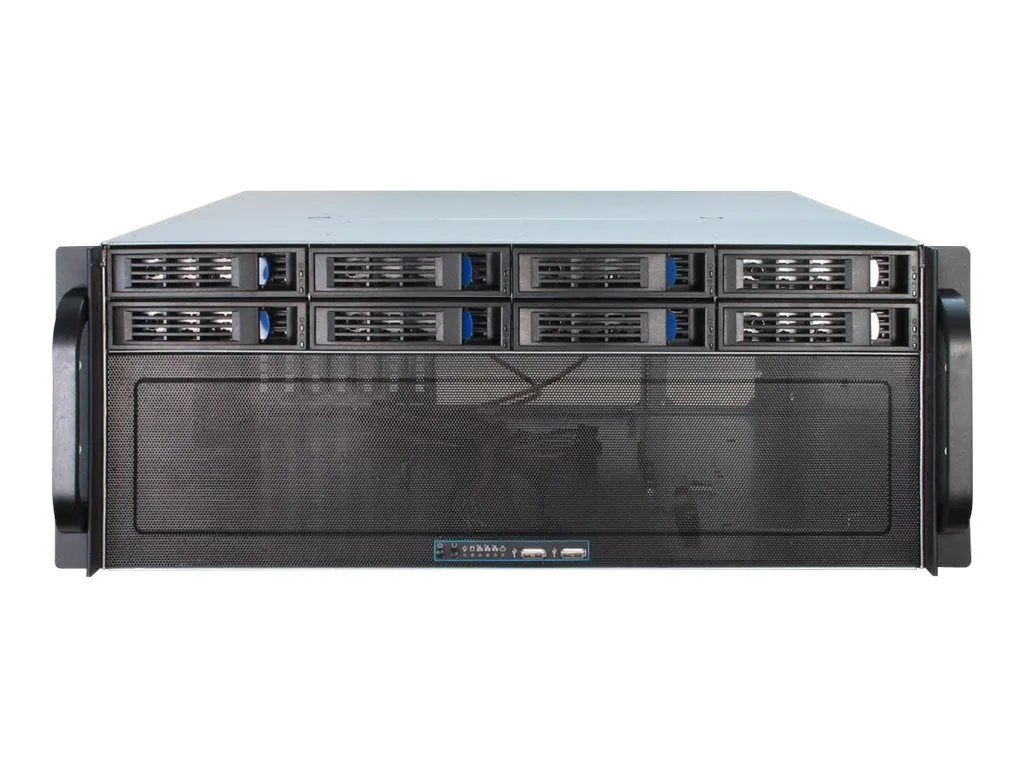 Boîtier Rack 4U Inter-Tech 4408 avec 8 Baies de Stockage 48.3cm - 5