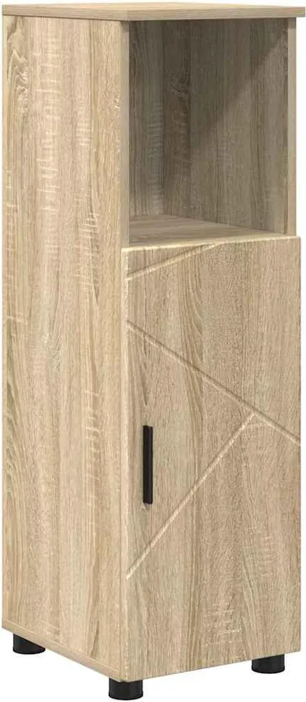 Mobile da bagno con contenitore in rovere Sonoma 30 x 35 x 95 cm