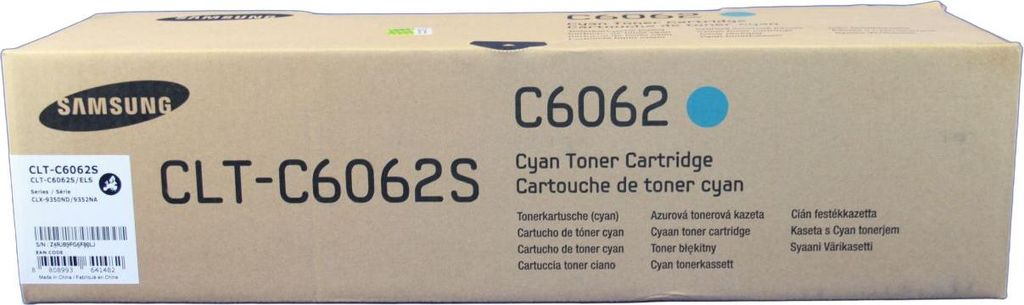 Samsung 6062S Tonerkartusche CLT-C6062S/ELS, Cyan für Samsung CLX-9352NA