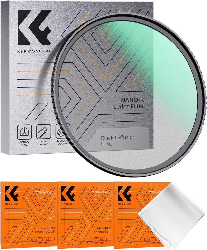 Kit Filtres Black Mist 1 et Promist 1 Nano-K 82mm en Verre Optique Pro