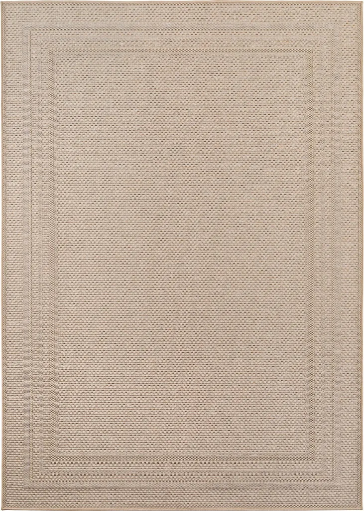 Desert Qar Tapis d'Extérieur Tissage Plat Beige Rectangle 280x370cm