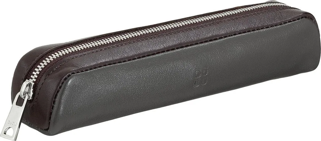 Petite trousse à stylos en cuir véritable - Étui chic pour le bureau