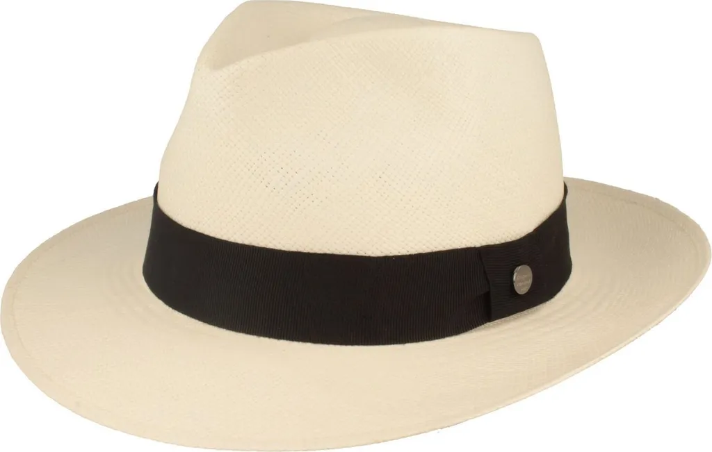 Hut-Breiter Panama Bogart: Cappello in Paglia UV 50+ Fatto a Mano