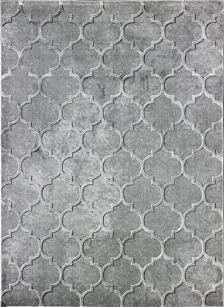 Tapis Gris Elite 17391 80x150cm facile d'entretien pour intérieur moderne