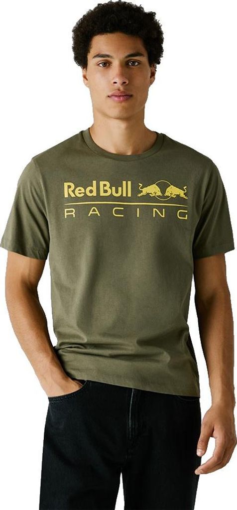 Red Bull Racing Team Logo Kurzarm-t-shirt Grün S Mann Grün S