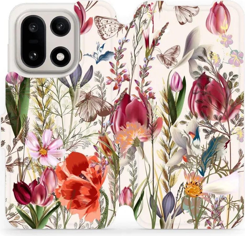 Handyhülle mit klappe für OnePlus 15, Mobiwear Book, Blumenstrauß