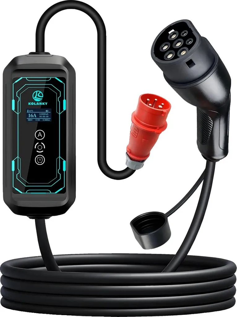 Chargeur EV portable 11KW pour voyage et maison - Kolanky F1 triphasé