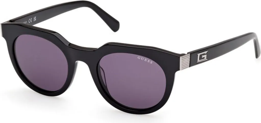 Lunettes de soleil Guess GU00214 4901A noires avec verres en acétate