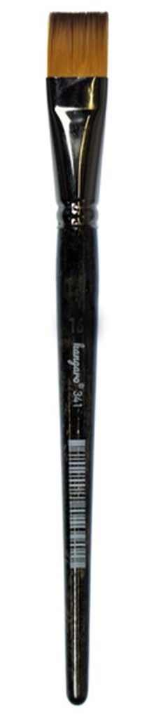 kangaro Haarpinsel 341 flach Gr. 18 schwarz lackiert 6 Stück