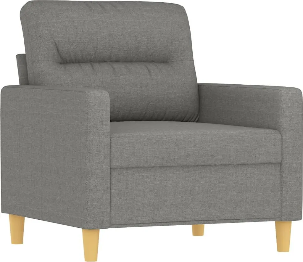 Fauteuil gain de place tissu gris foncé 60 cm spécial petit espace