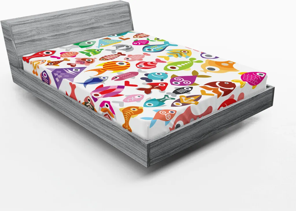Lenzuolo Angoli ABAKUHAUS 180x200 - High-Tech Microfiber Ocean Design