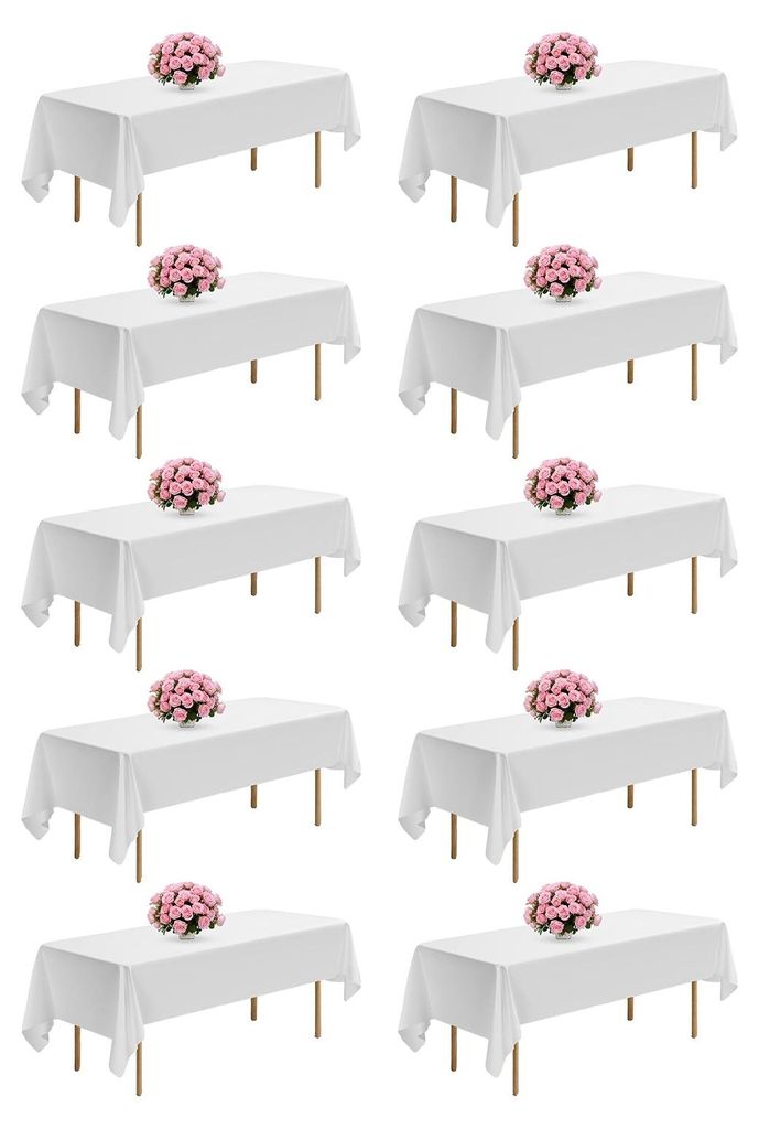 VEVOR 10 x Nappe Linge de table 1524x2591 mm, protection de Image du produit 