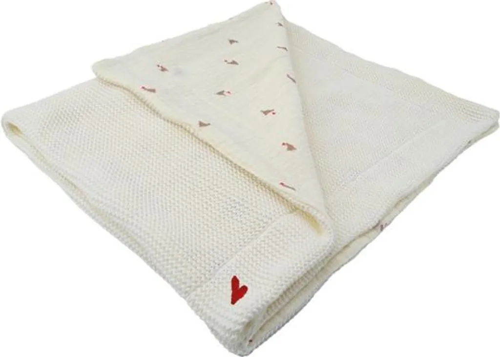 Copertina Neonato Domiva Maternity Love 75x100cm Double Face Maglia