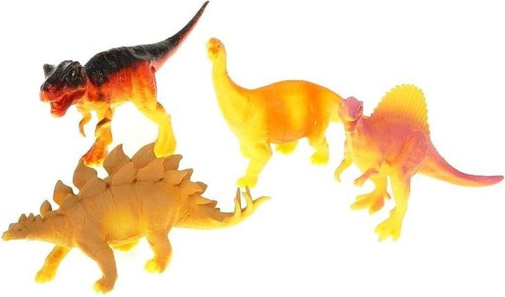 Dinosaurier Figuren Set – 4 Stück Spielzeug für Kinder, verschiedene Arten