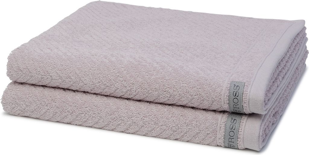 Ross Smart 2 X Duschtuch im Set Frottee gerippt 520 g/m² Produktbild 