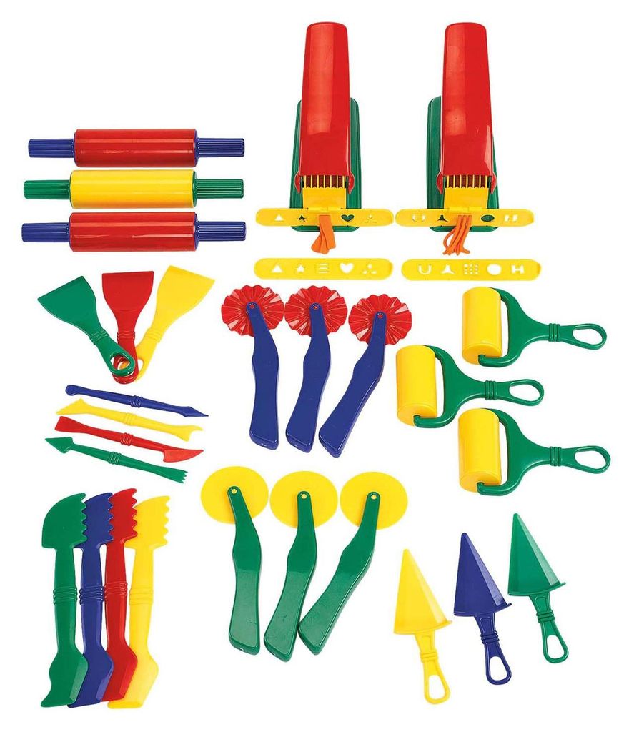 Colorations Knetset - Mega Knetwerkzeuge 28-teilig für Kinder