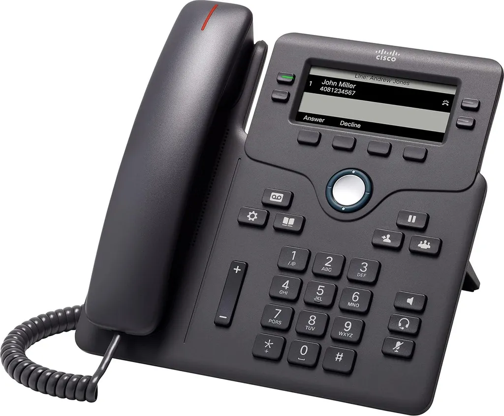 Cisco 6851 IP Téléphone VoIP SIP PoE avec Multi-Lignes pour Bureau