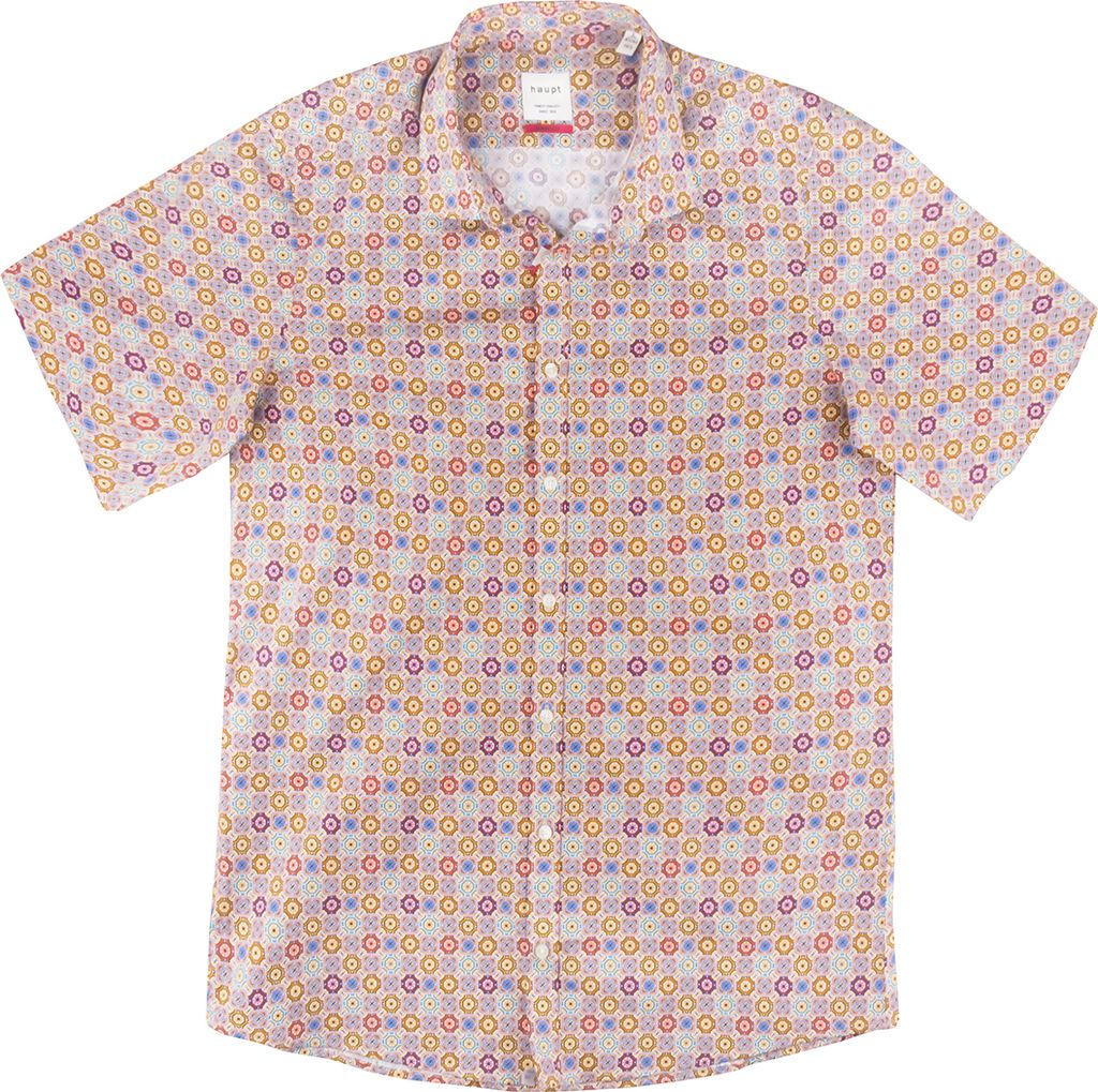 XXL Haupt modisches Kurzarmhemd bunt bedruckt
